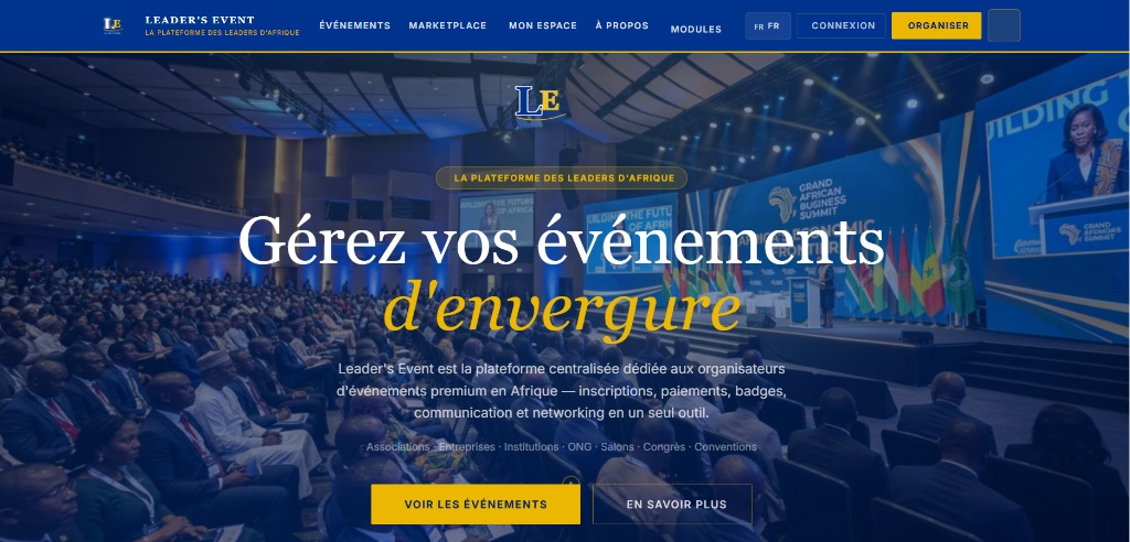 Leaders Event — Plateforme des Leaders d'Afrique